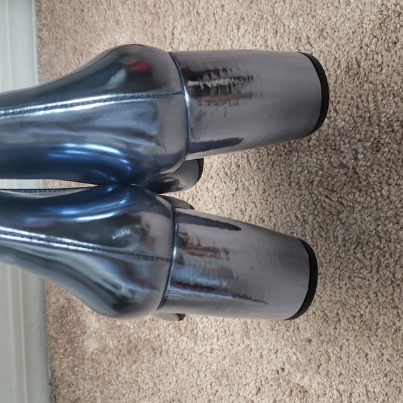 CROSSWALK "Laguana" Mod Frosty Blu Ankle boots 10 - Picture 4 of 5